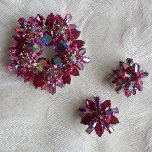 Antique Sherman Broach and Earrings set